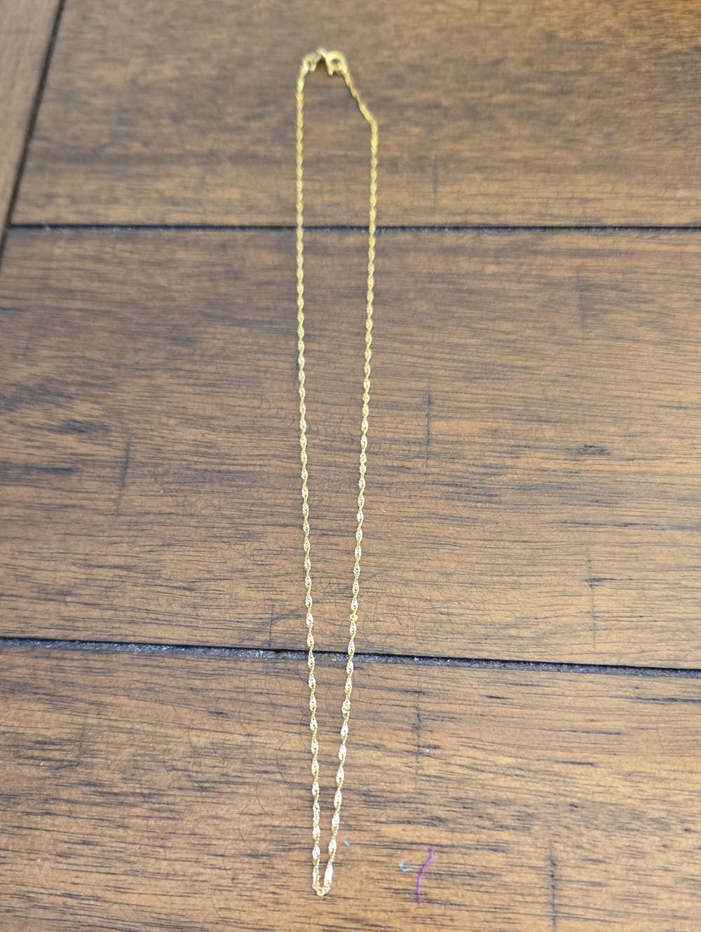 Italy 10kt Gold 16" 1mm Delicate  Women’s Chain Necklace